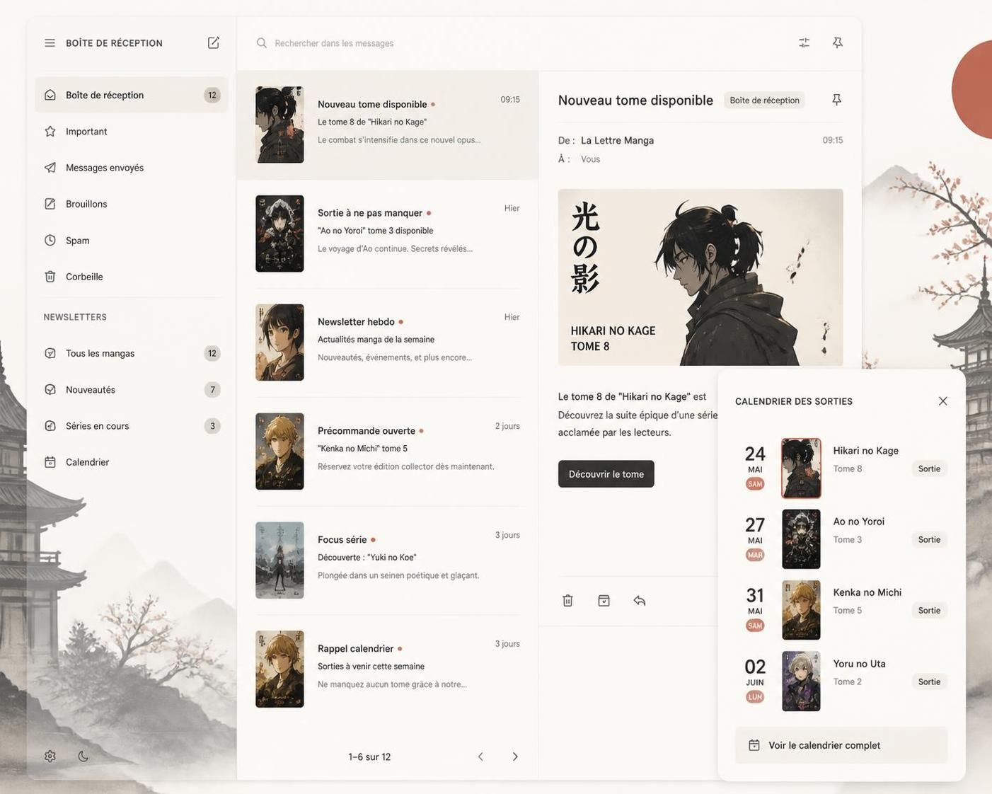 découvrez les meilleures newsletters manga pour recevoir toutes les nouveautés, conseils et exclusivités directement dans votre boßte mail et ne rien manquer de l'univers manga.