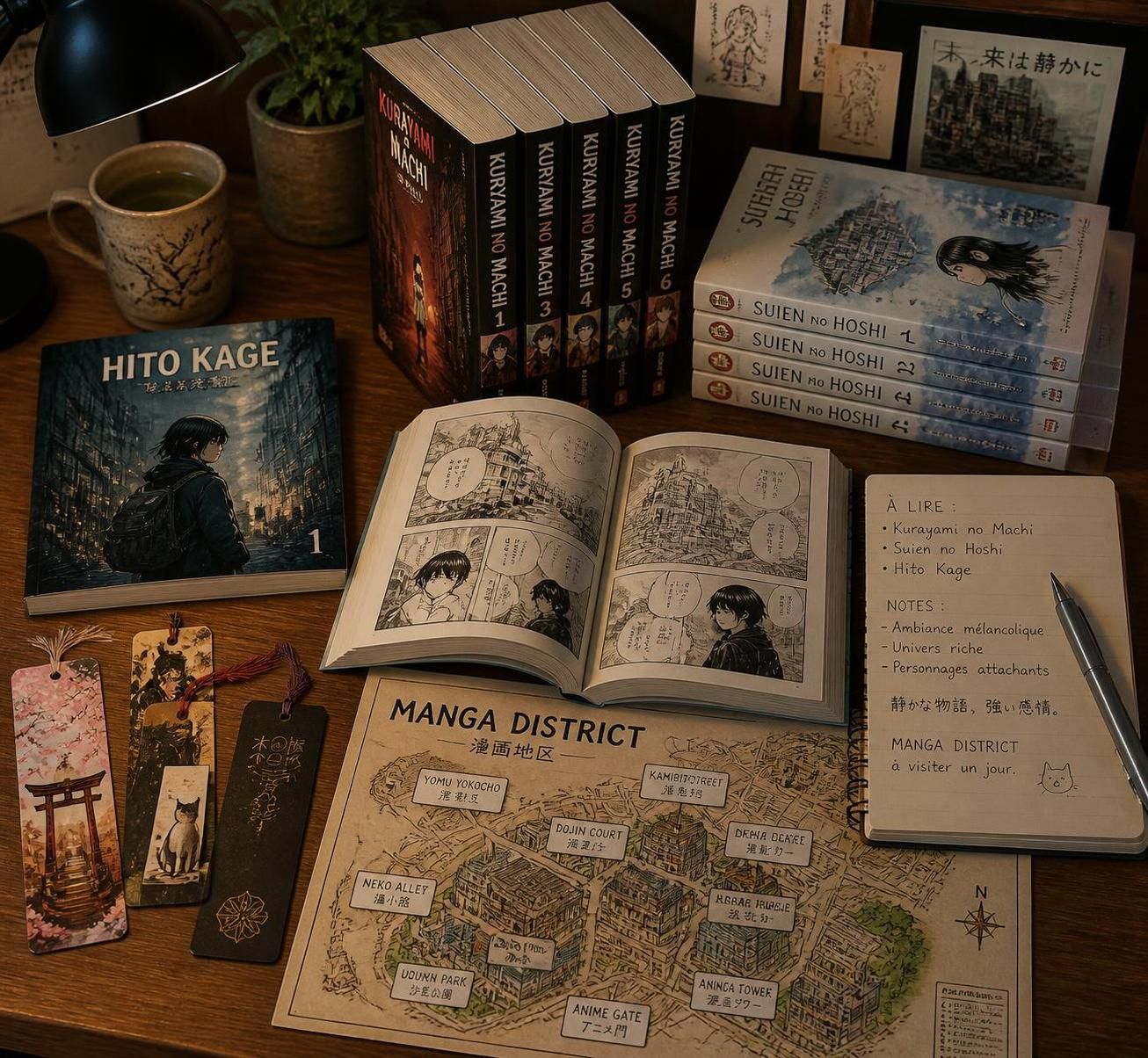 explorez manga district et découvrez les trésors cachés de votre quartier préféré, entre boutiques, cafés et lieux incontournables pour tous les fans de manga.